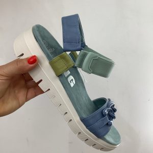 DANGELA DBZ28032 SANDALIA SPORT VELCRO Y CADENA JEANS