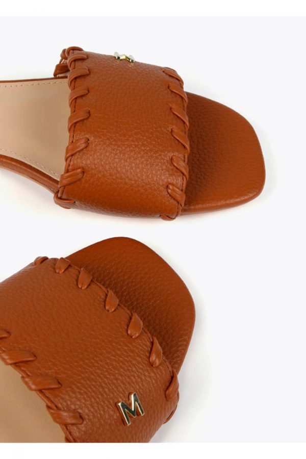 LOLA CASADEMUNT MS2505003 Sandalia pala con detalle trenzado MARRON - Imagen 3