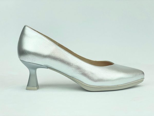 DESIREE MAIA40 Salon hueco pico tacon 4,5cm PLATA