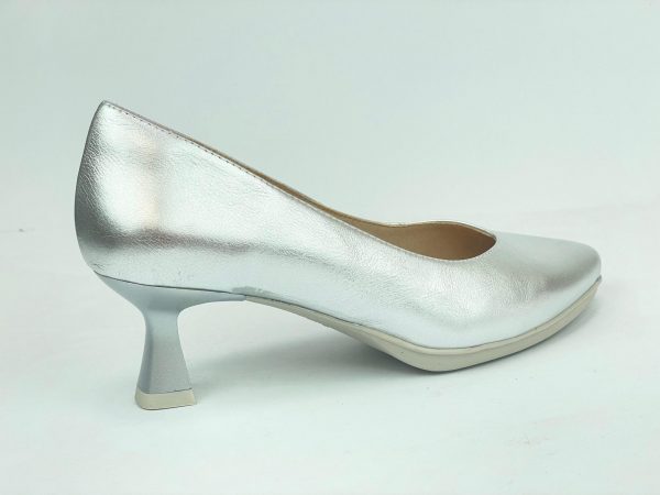 DESIREE MAIA40 Salon hueco pico tacon 4,5cm PLATA - Imagen 2