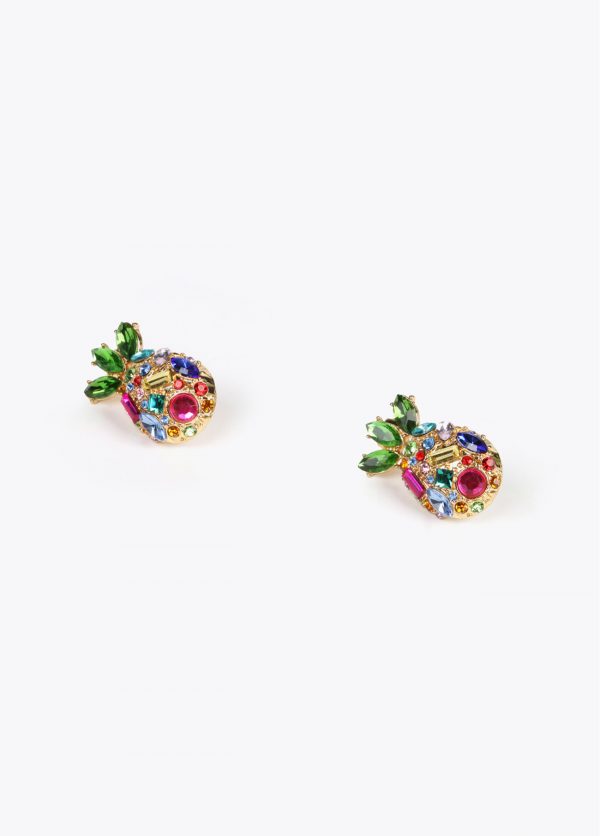 LOLA CASADEMUNT LS2503037 Pendientes joya piña METAL-MULTICOLOR - Imagen 4