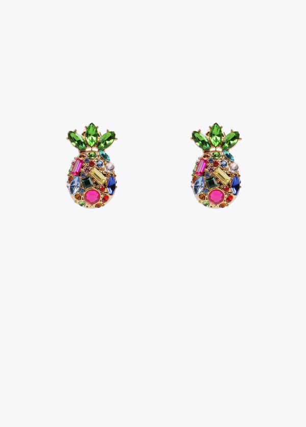 LOLA CASADEMUNT LS2503037 Pendientes joya piña METAL-MULTICOLOR