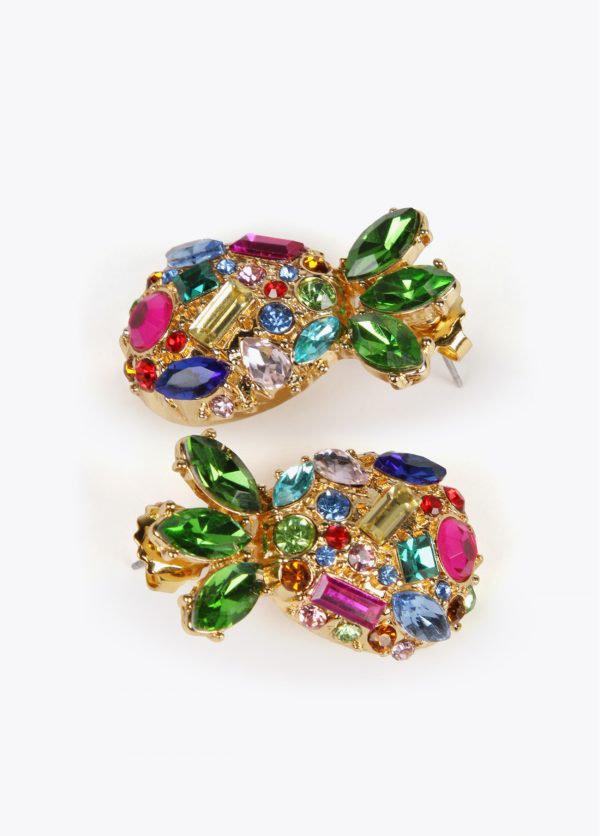 LOLA CASADEMUNT LS2503037 Pendientes joya piña METAL-MULTICOLOR - Imagen 2