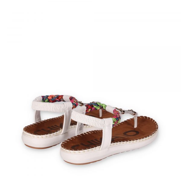 CHIKA10 CANELON 04 Blanco Sandalias Piel Vegana de Mujer Chika10 Plano - Imagen 3
