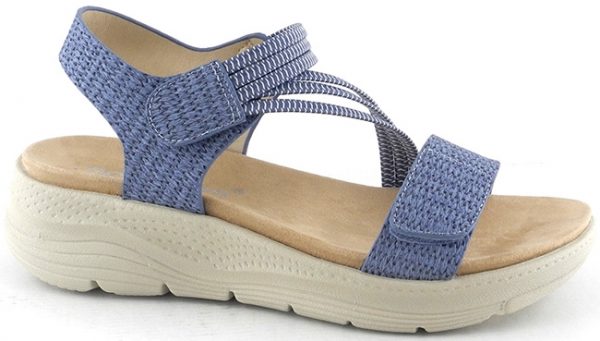 AMARPIES ABZ28606 SANDALIA CONFORT TIRAS CRUZADAS ELASTICO JEANS