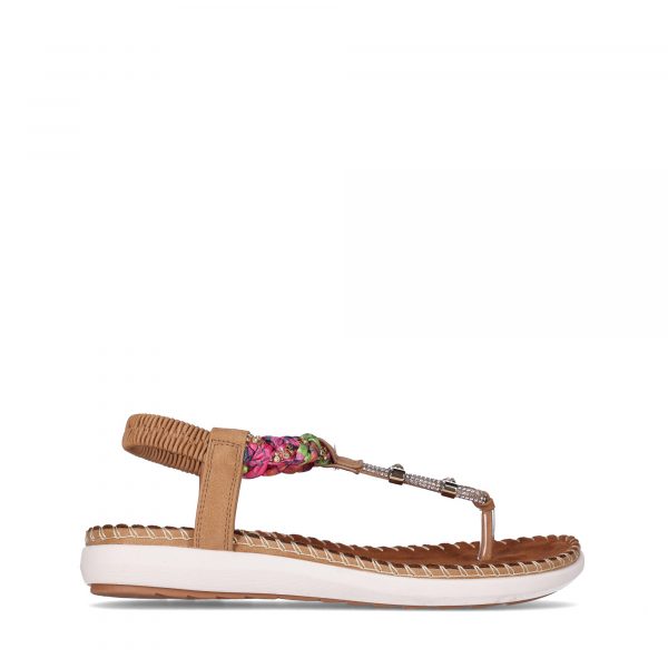 CHIKA10 CANELON 04 Cuero Sandalias Piel Vegana de Mujer Chika10 Plano