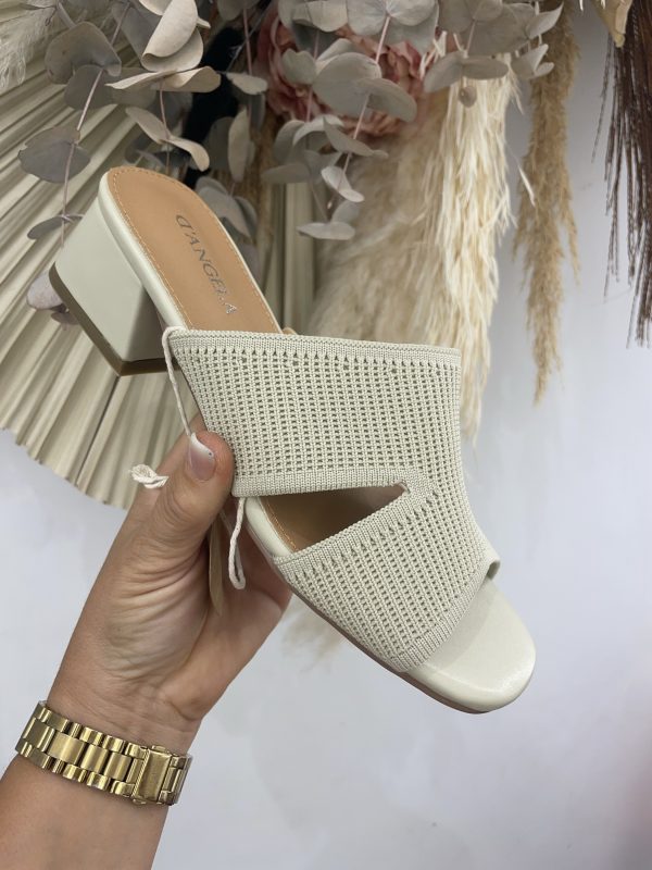 DANGELA DKO28163 SANDALIA MULE TEXTIL ROJO
