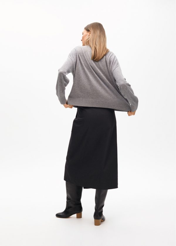 LOLA CASADEMUNT Cardigan MAITE joyas GRIS-NEGRO MF2511011 - Imagen 2
