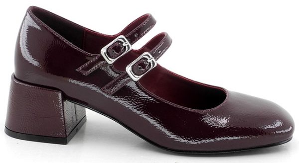 DANGELA DDN29007 ZAPATO SEÑORA DOBLE CORREA BURDEOS