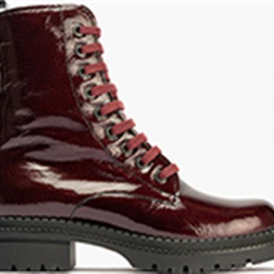 Pitillos 10794 Botin Militar en Charol BURDEOS