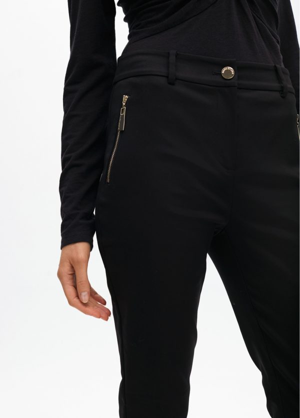 LOLA CASADEMUNT Pantalón bolsillo con cremallera NEGRO MF2514015 - Imagen 2