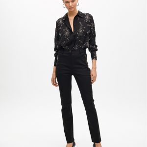 LOLA CASADEMUNT Pantalón bolsillo con cremallera NEGRO MF2514015