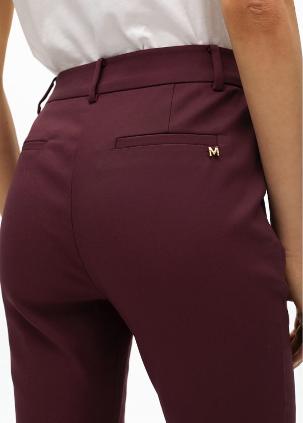 LOLA CASADEMUNT Pantalón bolsillo con  cremallera BURDEOS MF2514015 - Imagen 2