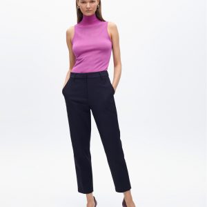 LOLA CASADEMUNT Pantalón con goma  logotipada NAVY MF2514010