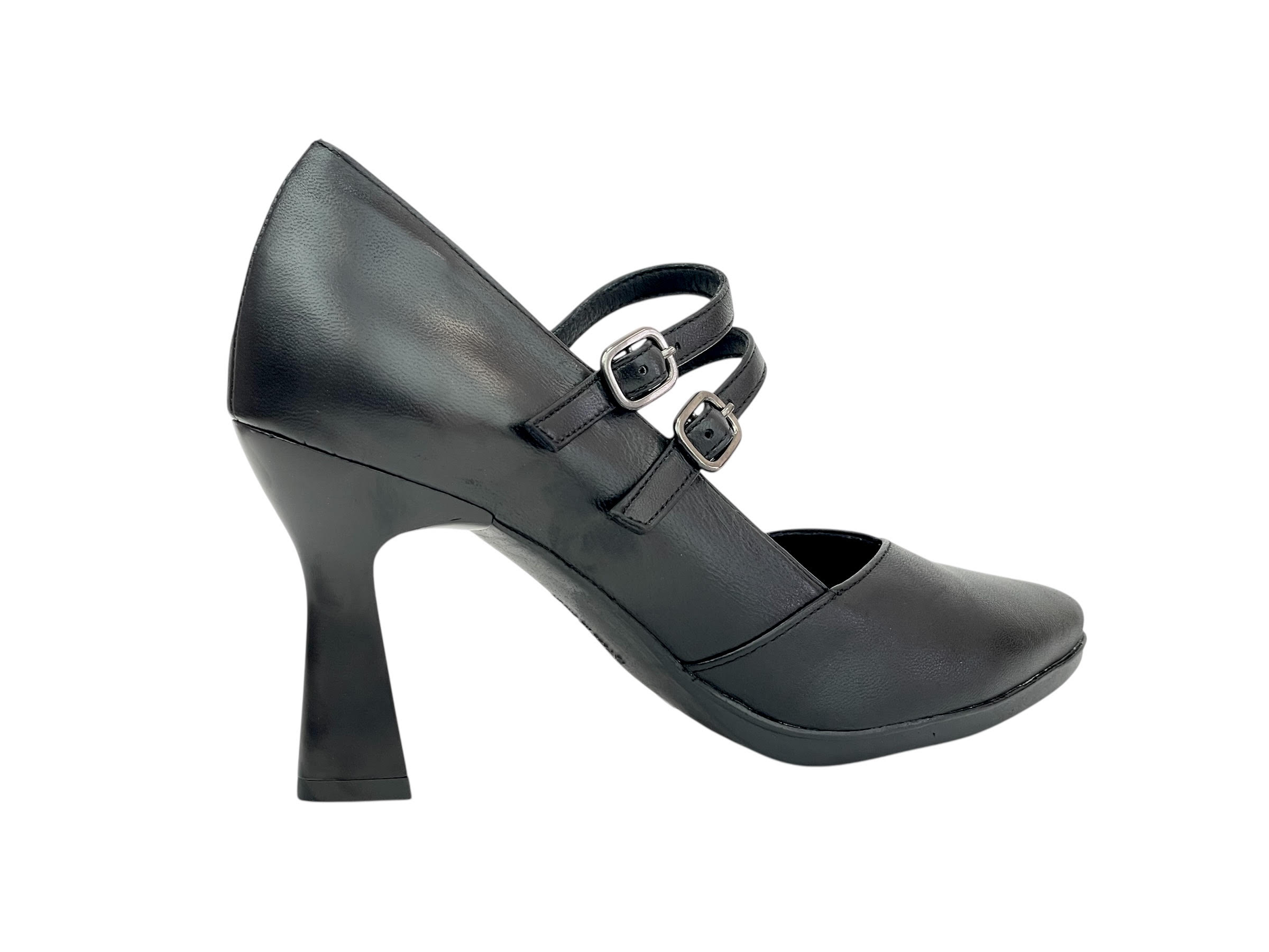 Desiree SAGA9 Salon vestir hueco en pico con doble correa VERONA NEGRO - Imagen 2