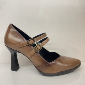 Desiree SAGA9 Salon vestir hueco en pico con doble correa NICK TAUPE