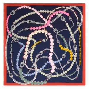 TOUS Pañuelo cuadrado naranja TOUS Manifesto