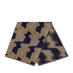 TOUS Bufanda azul marino y topo TOUS Bear Waves