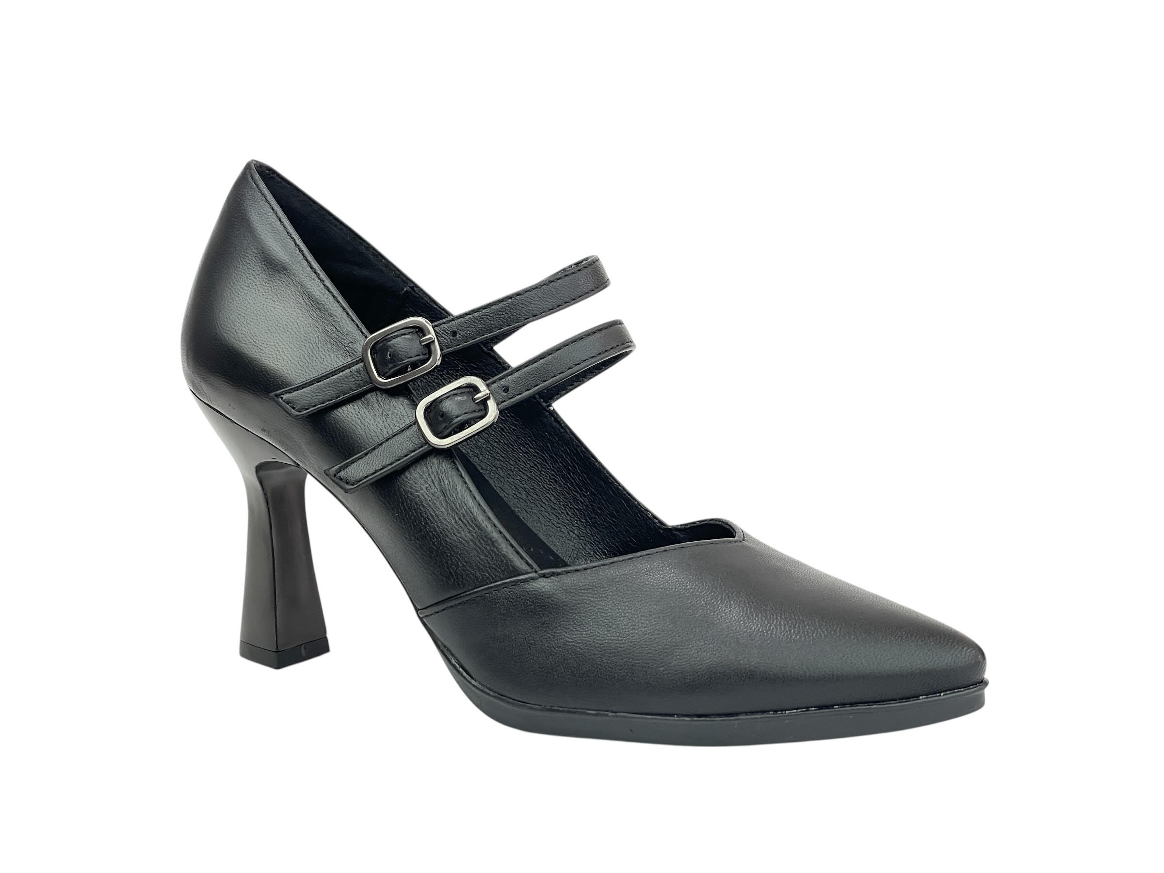 Desiree SAGA9 Salon vestir hueco en pico con doble correa VERONA NEGRO - Imagen 3