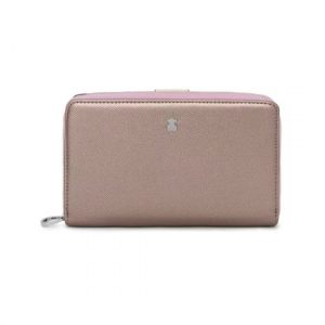 TOUS Billetera Tous Mediana New Dubai Saffiano Plateada