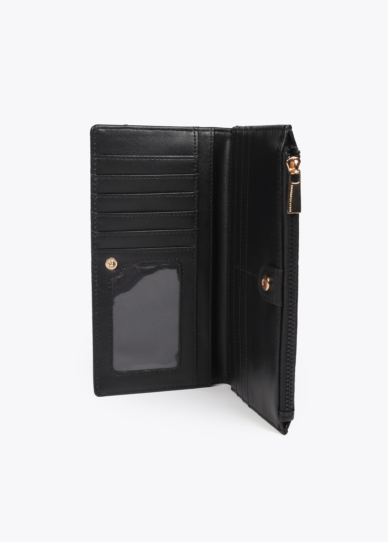 LOLA CASADEMUNT LF2512003 Billetero monograma rombos NEGRO - Imagen 4