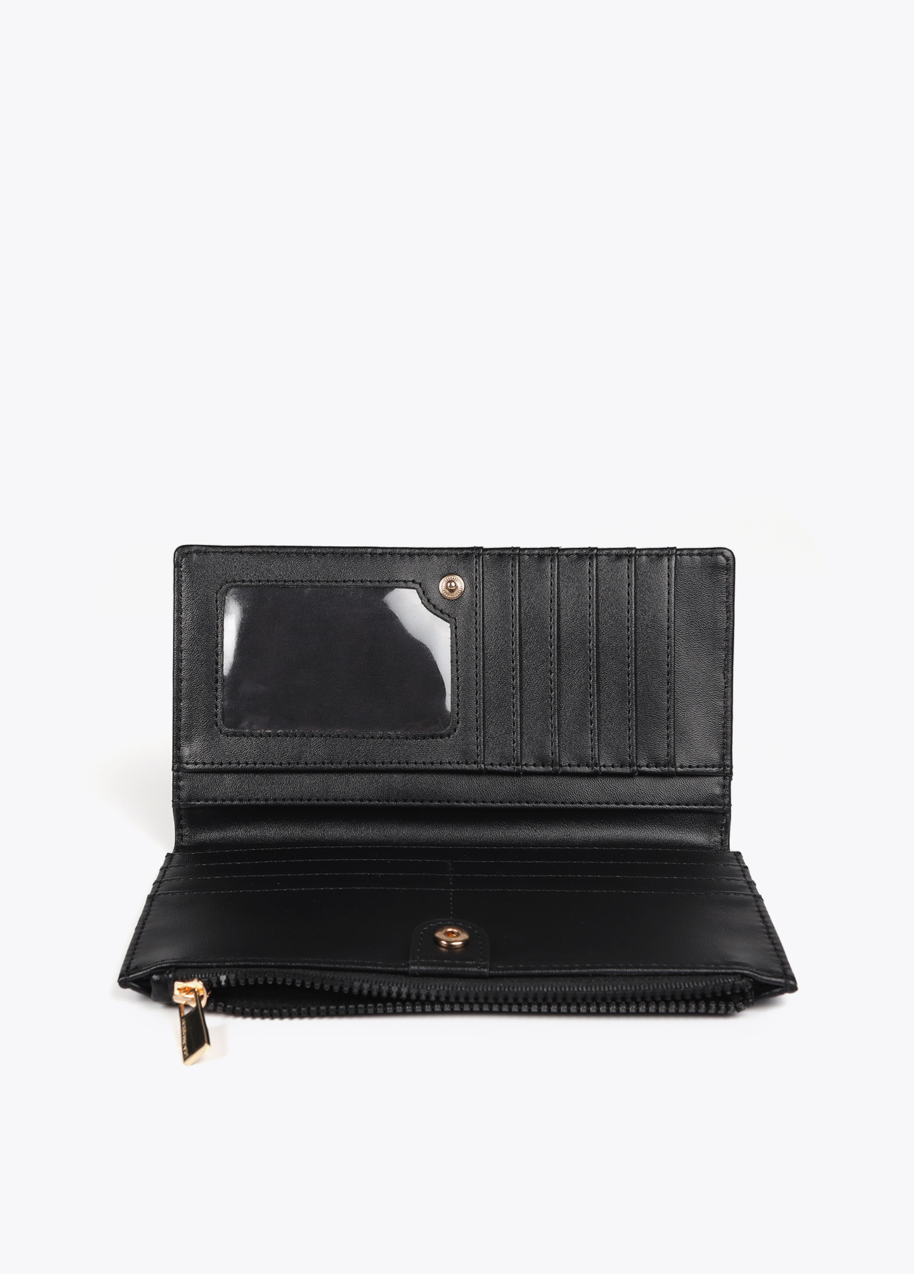 LOLA CASADEMUNT LF2512003 Billetero monograma rombos NEGRO - Imagen 2