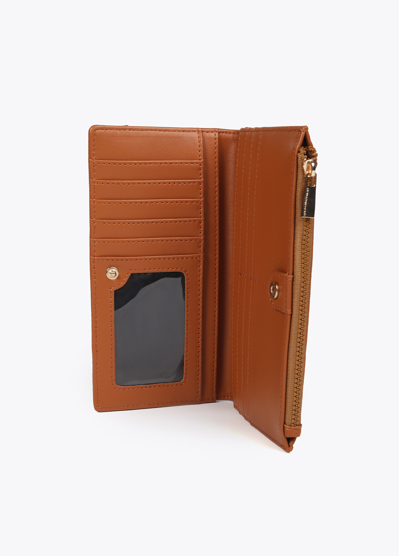 LOLA CASADEMUNT LF2512003 Billetero monograma rombos MARRON - Imagen 3