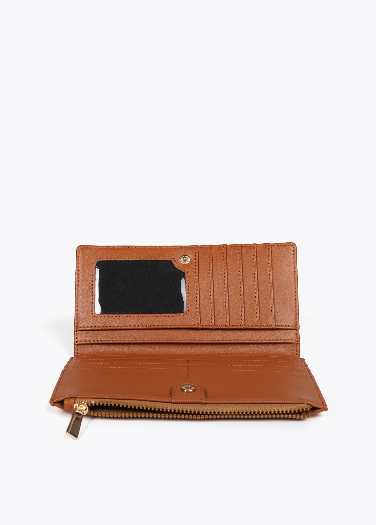 LOLA CASADEMUNT LF2512003 Billetero monograma rombos MARRON - Imagen 4