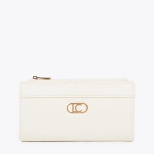 LOLA CASADEMUNT LF2512003 Billetero monograma rombos CRUDO