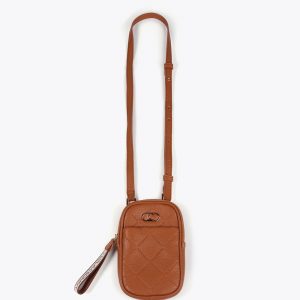 LOLA CASADEMUNT LF2512004 Bolsito movil monograma rombos MARRON