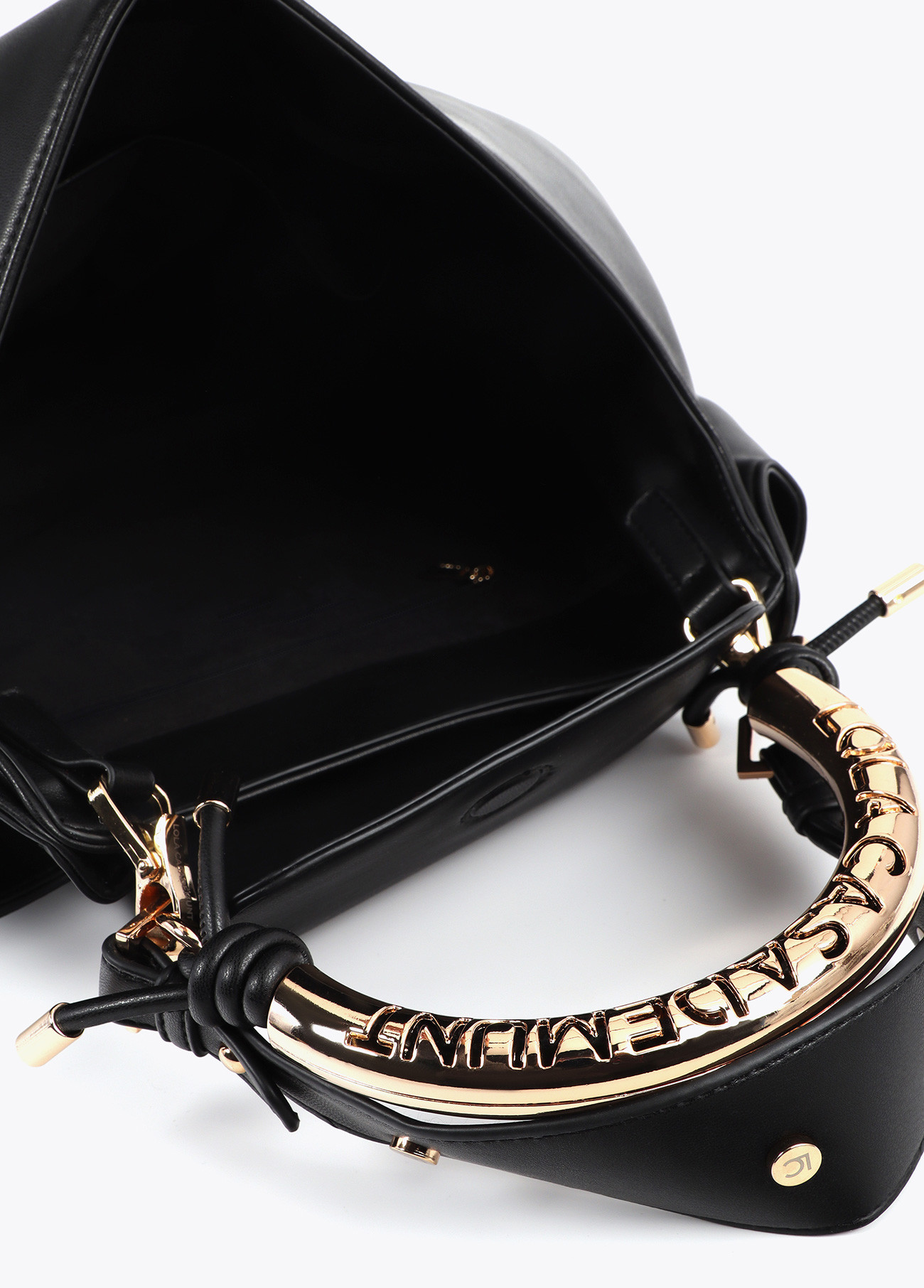 LOLA CASADEMUNT LF2504037 Bolso shopper asa metalizada personalizada NEGRO - Imagen 2