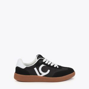 LOLA CASADEMUNT LF2505028 Deportiva en tejido tipo nylon con detalles de strass NEGRO