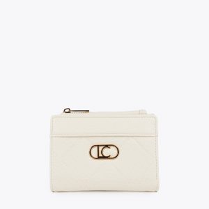 LOLA CASADEMUNT LF2512007 Monedero monograma rombos CRUDO