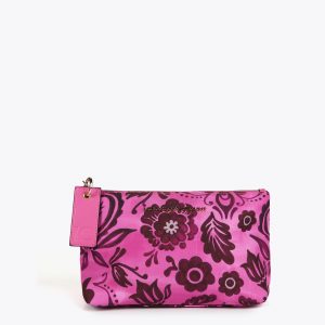 LOLA CASADEMUNT LF2512006 Neceser estampado flores ROSA-ROJO