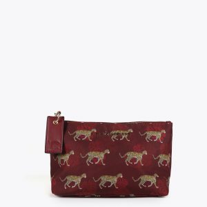 LOLA CASADEMUNT LF2512006 Neceser estampado flores ROJO-MARRON