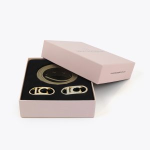 LOLA CASADEMUNT LF2513007 Pack cinturones reversibles metalicos con hebilla intercambiable METAL-METAL