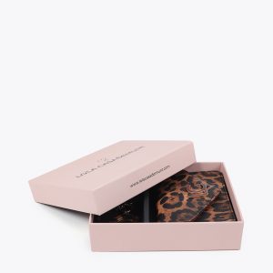 LOLA CASADEMUNT LF2513006 Monedero y llavero forrado LC MARRON-NEGRO