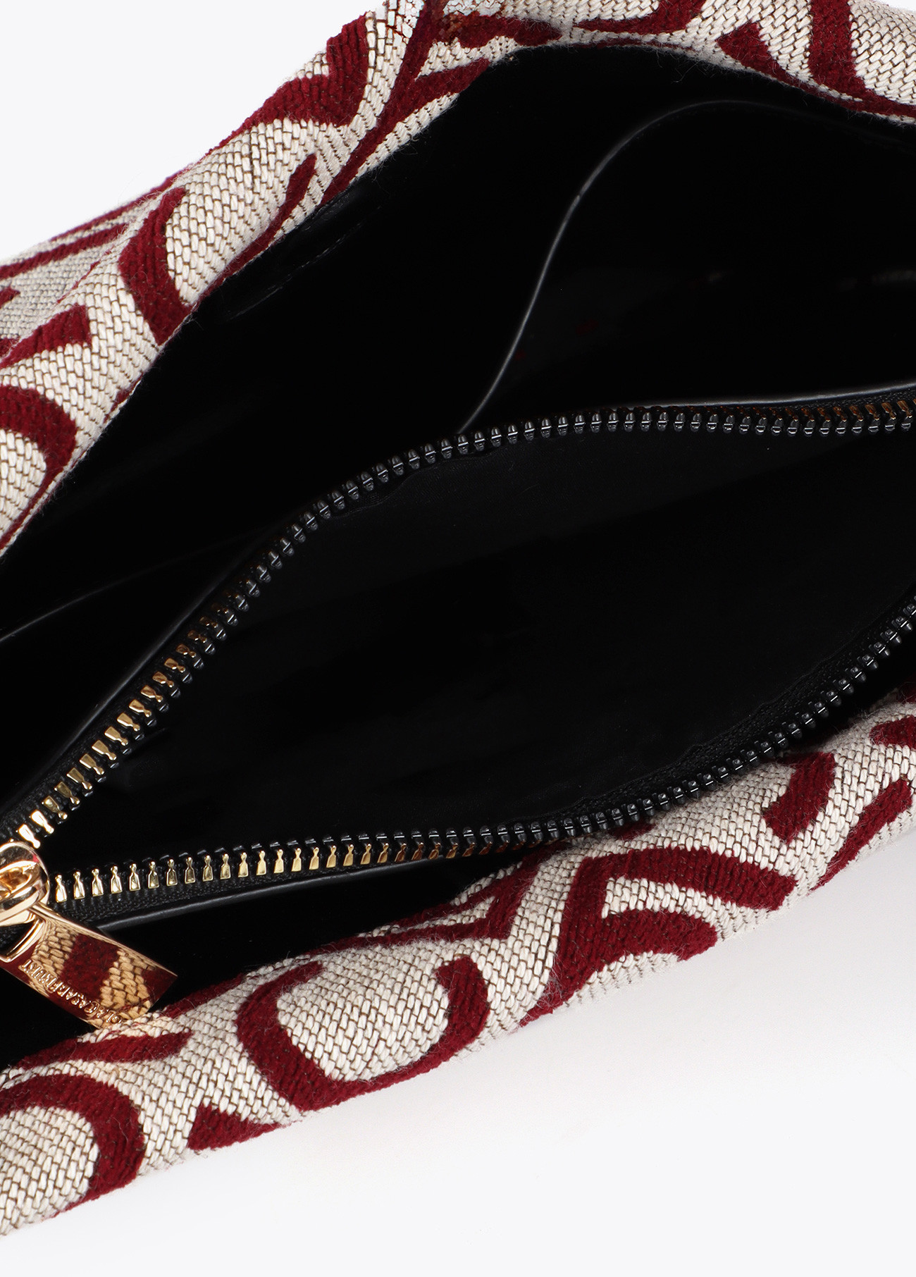 LOLA CASADEMUNT LF2504034 Shopper tejido jaquard lc flocado CRUDO-ROJO - Imagen 4