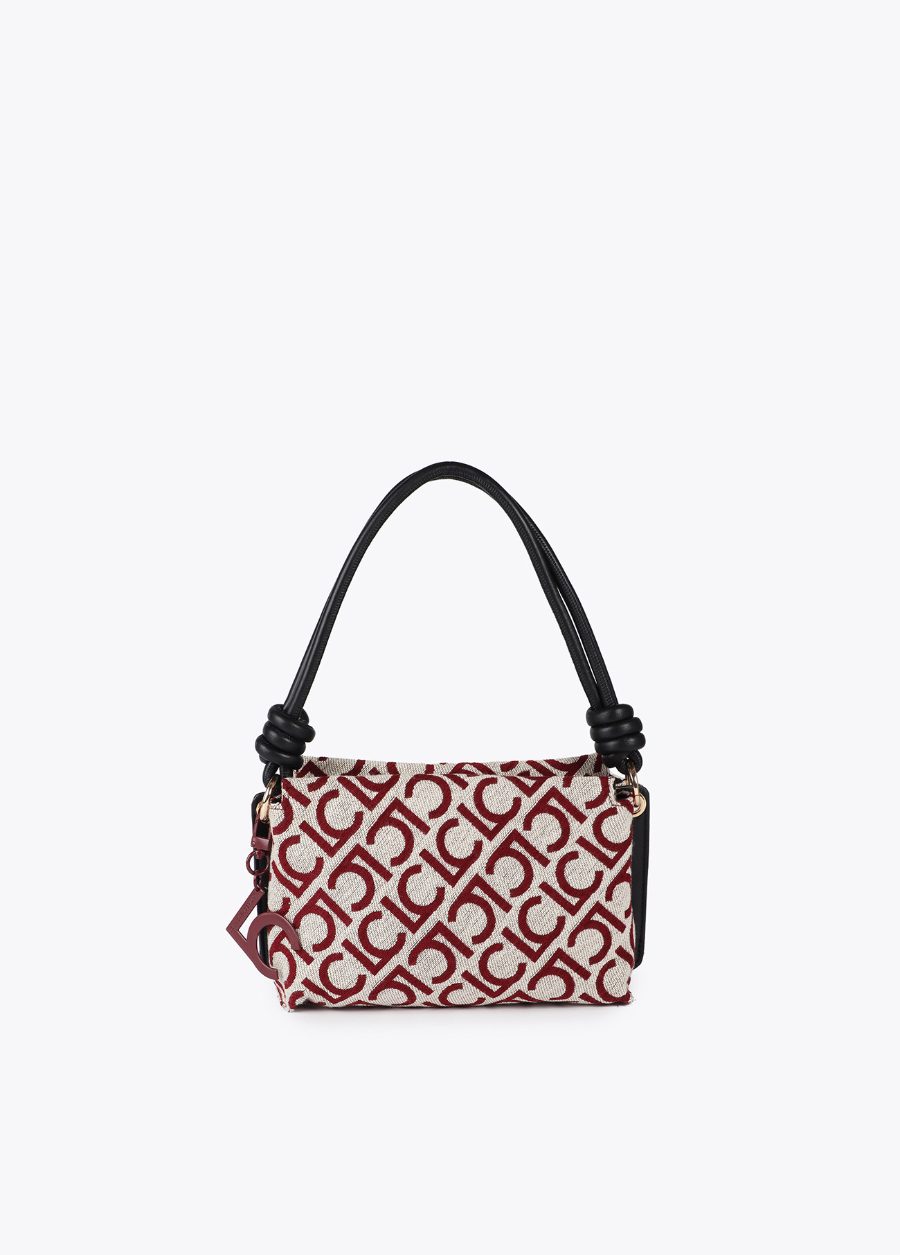 LOLA CASADEMUNT LF2504034 Shopper tejido jaquard lc flocado CRUDO-ROJO