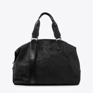 LOLA CASADEMUNT LF2504002 Weekend tejido nylon jaquard camuflaje al tono. NEGRO