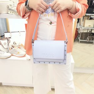 TOUS 2002375233 BANDOLERA M. AUDREE STUDS AZUL GRISACEO