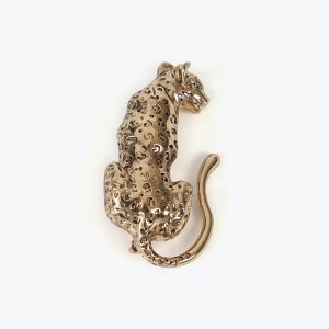 LOLA CASADEMUNT LF2503048 Broche Leopardo DORADO