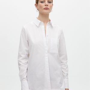 LOLA CASADEMUNT LF2515025 Camisa popelin oversize detalle botones BLANCO