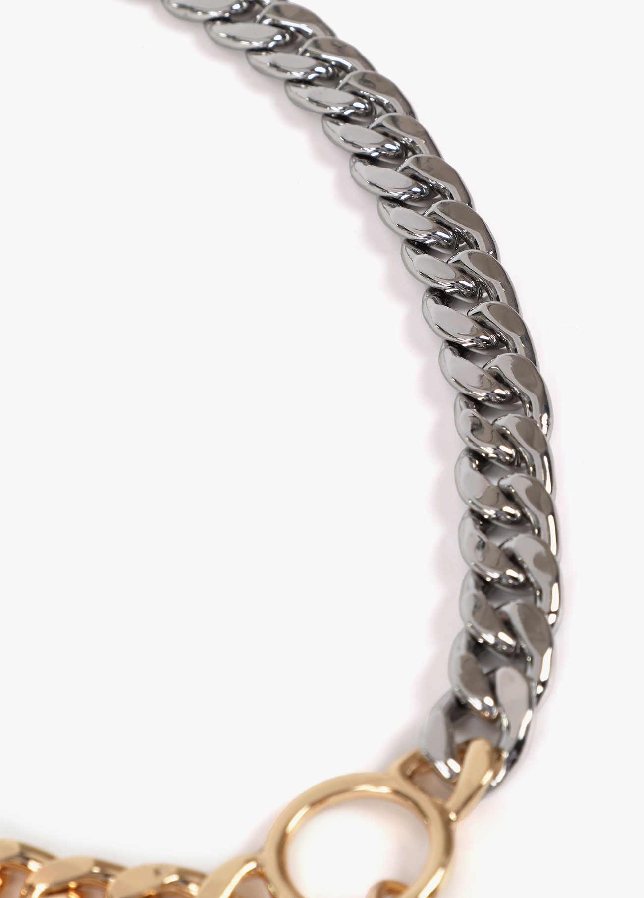 LOLA CASADEMUNT LF2503043 Collar cadena combinada con medallon joya cara de tigre METAL-METAL - Imagen 4