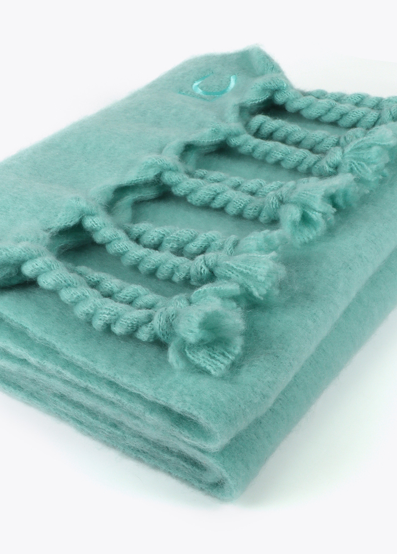 LOLA CASADEMUNT LF2507009 Budanda lisa flecos gruesos VERDE - Imagen 3