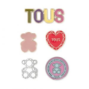 TOUS 2002377155 PACK PINS T BEAR WORLDWIDE DORADO-MULTI