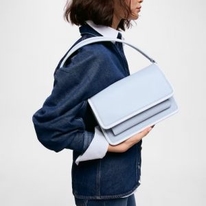 TOUS 2002375134 BANDOLERA M.AUDREE PIPINGS AZUL GRISACEO