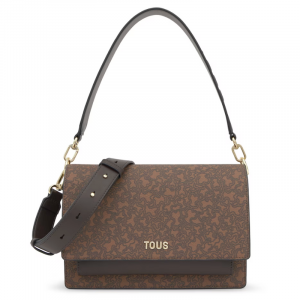 TOUS 2002378943 BANDOLERA M. AUDREE KAOS MINI LINES MARRÓN