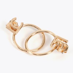 LOLA CASADEMUNT LF2503002 Pendientes aro frontal LC DORADO