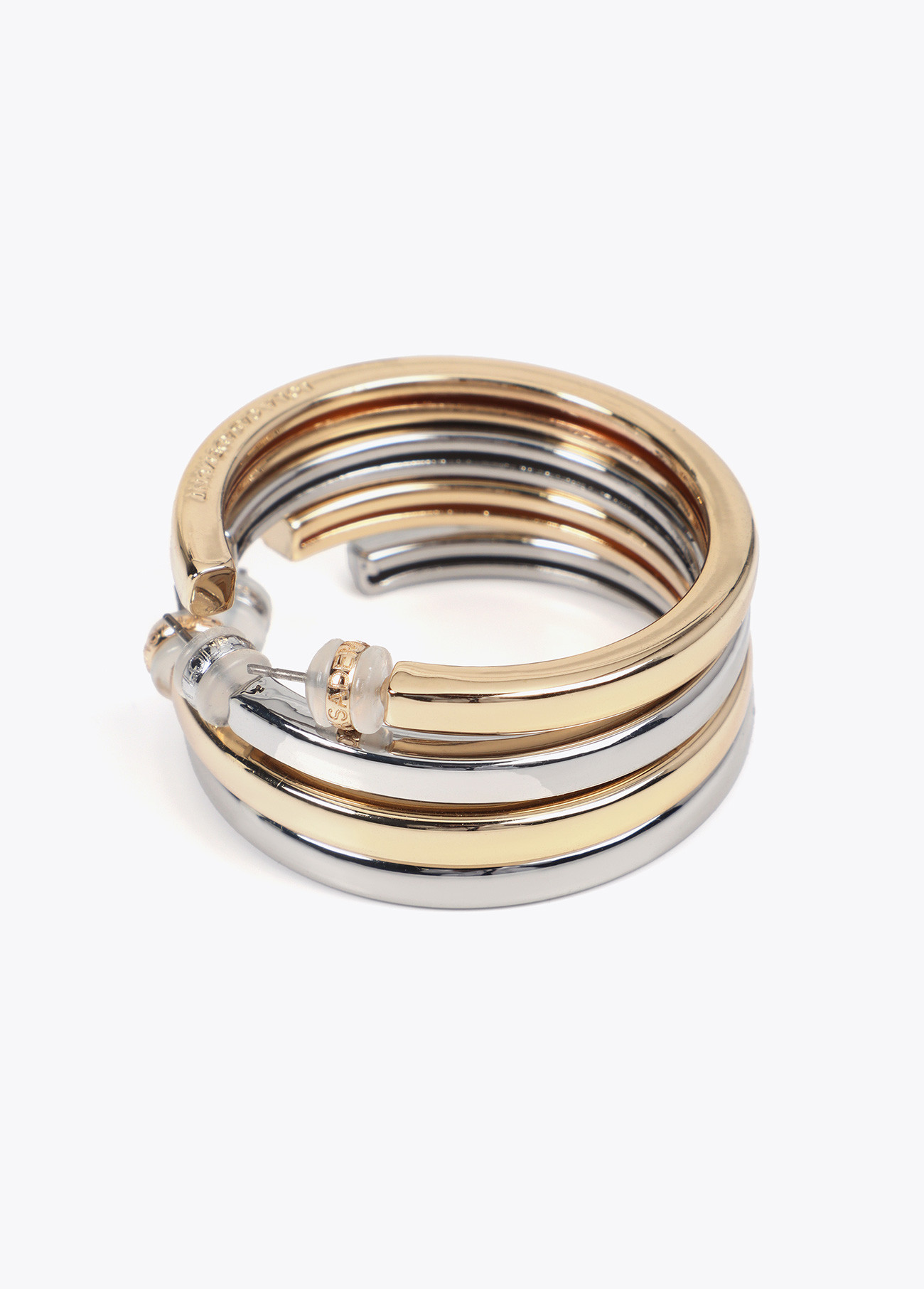 LOLA CASADEMUNT LF2503017 Pendientes Aro pequeño PLATEADO - Imagen 4